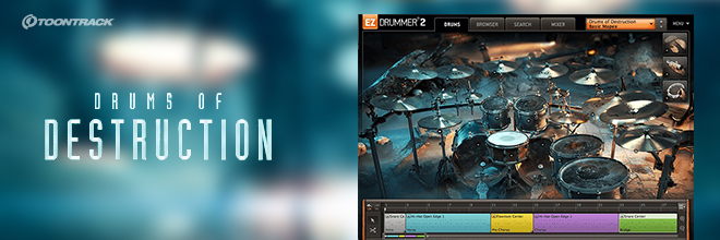 Lamb of Godのドラマー/エンジニアによる、EZ DRUMMER 2拡張音源最新作。