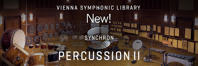 最新鋭の大規模レコーディング・スタジオ「Synchron Stage Vienna」で録音された、パーカッション音源の第二弾が登場！