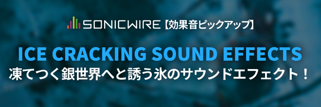 凍り付くような世界を演出する、きしむ氷をフィーチャーしたパック！