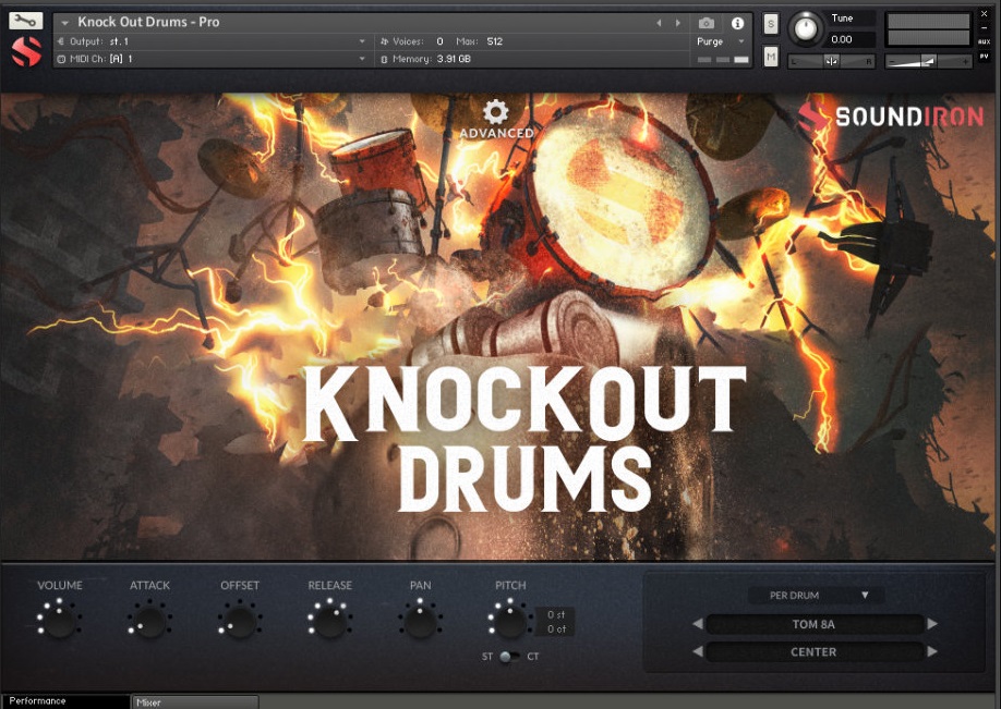 ソフト音源 「KNOCKOUT DRUMS」 | SONICWIRE
