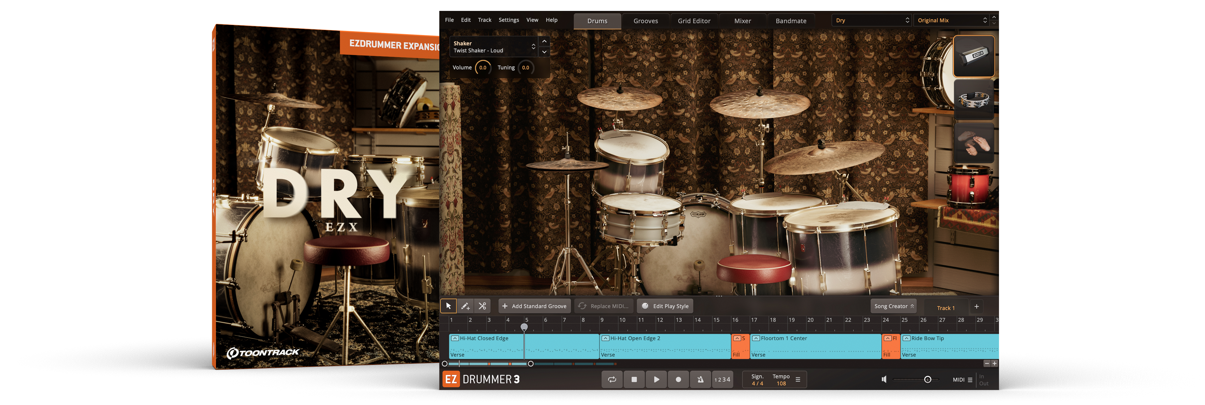 ソフト音源 「EZX - Dry」 | SONICWIRE