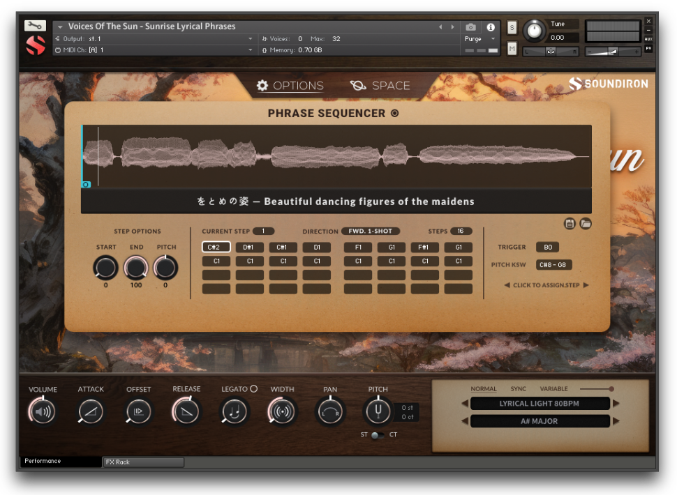 ソフト音源 「Voice of the Sun - Sunrise」 | SONICWIRE