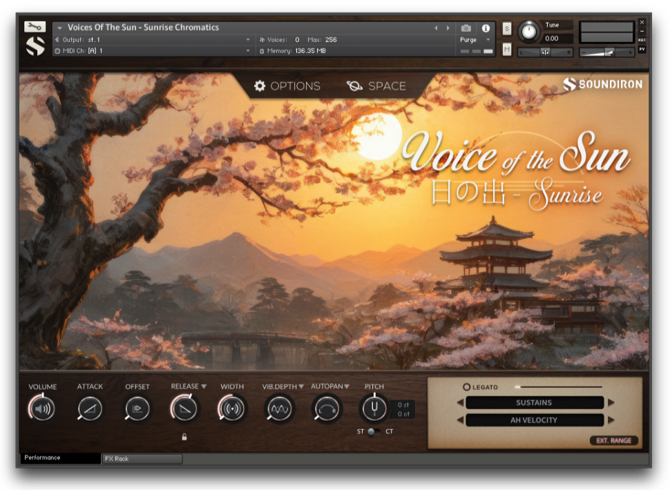 ソフト音源 「Voice of the Sun - Sunrise」 | SONICWIRE